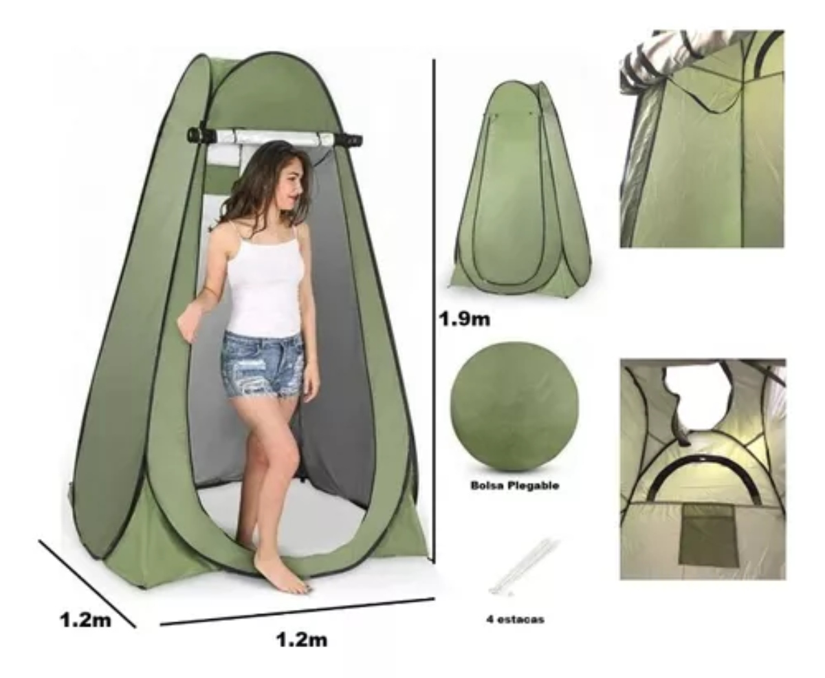 CARPA OEM CAMPING VESTIDOR BAÑO 120X120X190CM - 2