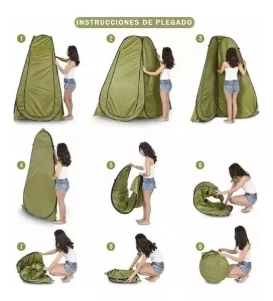 CARPA OEM CAMPING VESTIDOR BAÑO 120X120X190CM - 3