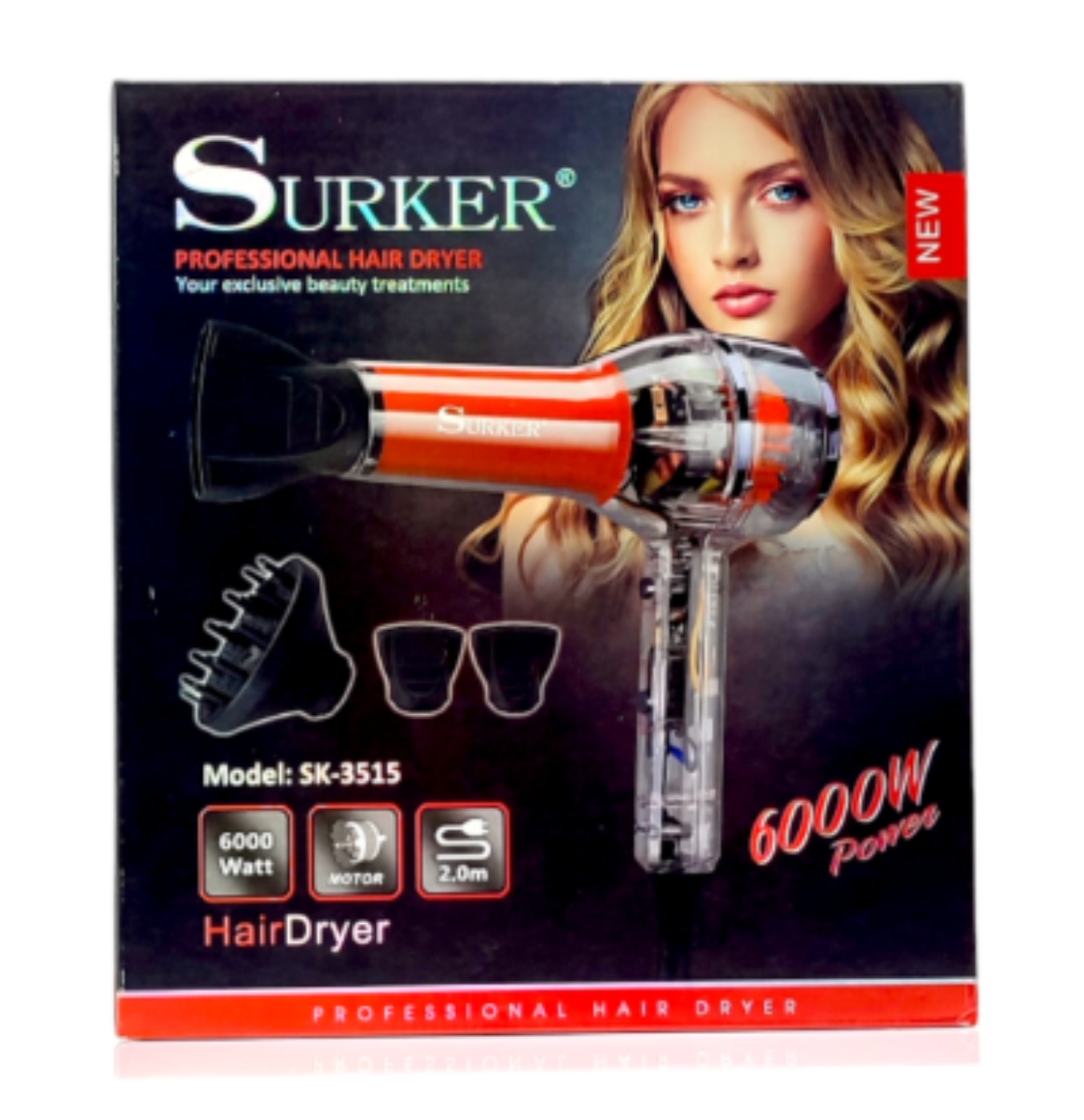 OEM SECADOR DE PELO PROFESIONAL SURKER 6000W SK-3515