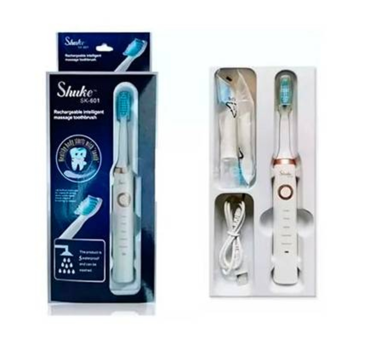 CEPILLO OEM DIENTES DENTAL ELÉCTRICO SHUKE SK 601 - 2