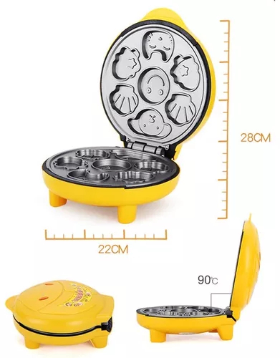 MINI MÁQUINA PANCAKES ELÉCTRICA ANTIADHERENTE 7 FIGURAS - 3
