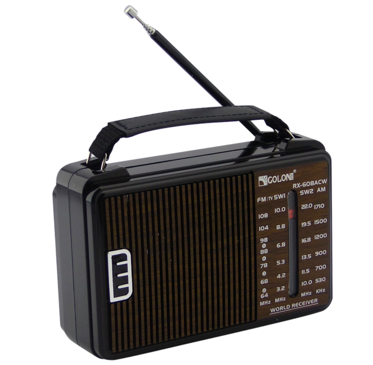 RADIO MULTIBANDA GOLON RX608ACW CAFÉ - 2
