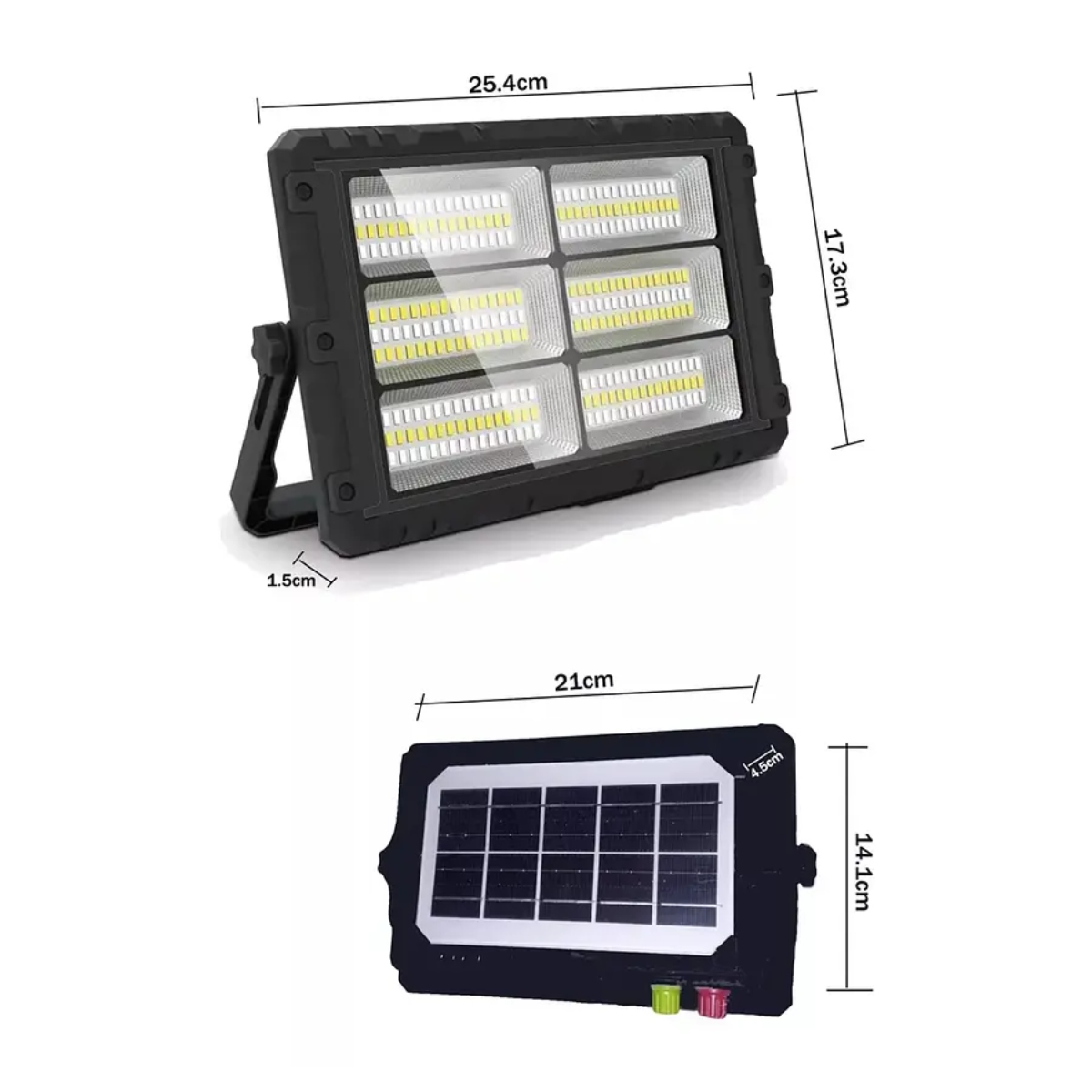 PROYECTOR REFLECTOR LED CON PANEL SOLAR DESMONTABLE 300W - 6