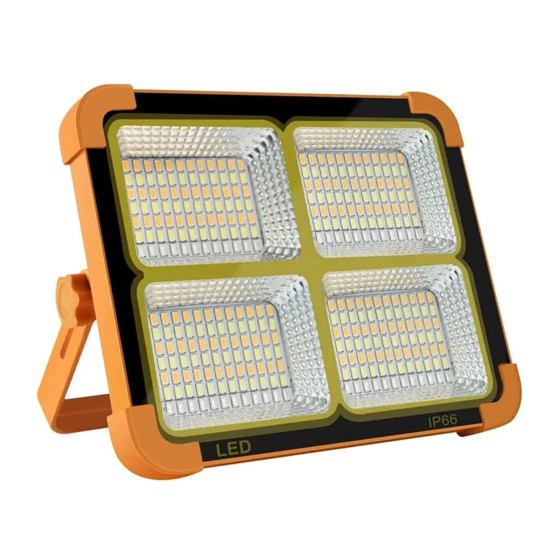 LUZ SOLAR PORTÁTIL LED 100W 10000LM IP66 LUZ EMERGENCIA - 1