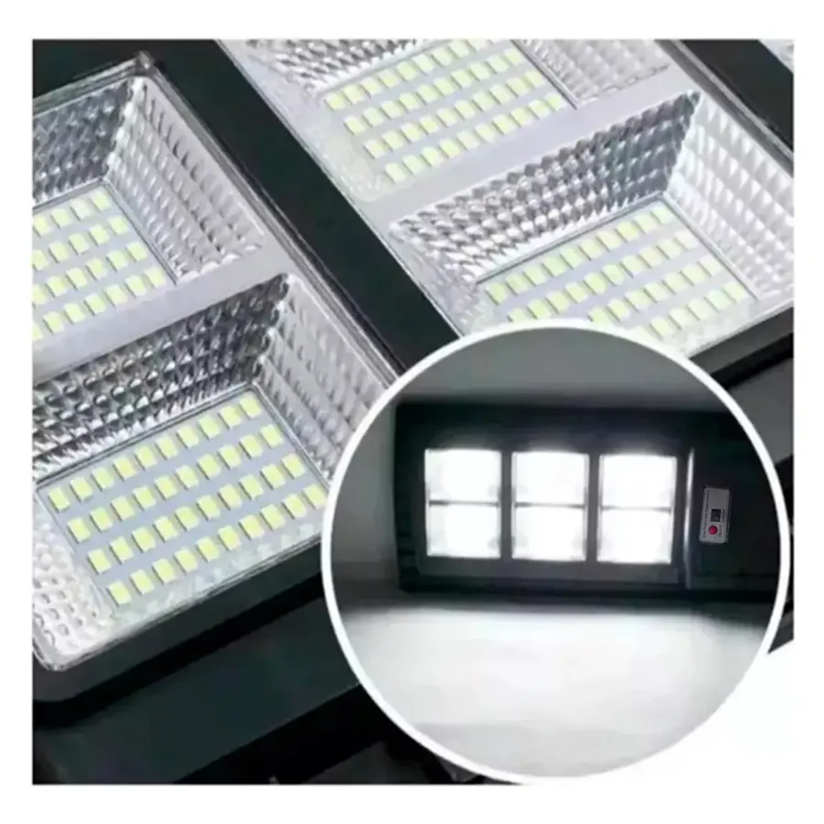FOCO LED SOLAR 300W LUMINARIA PANEL SENSOR - 3