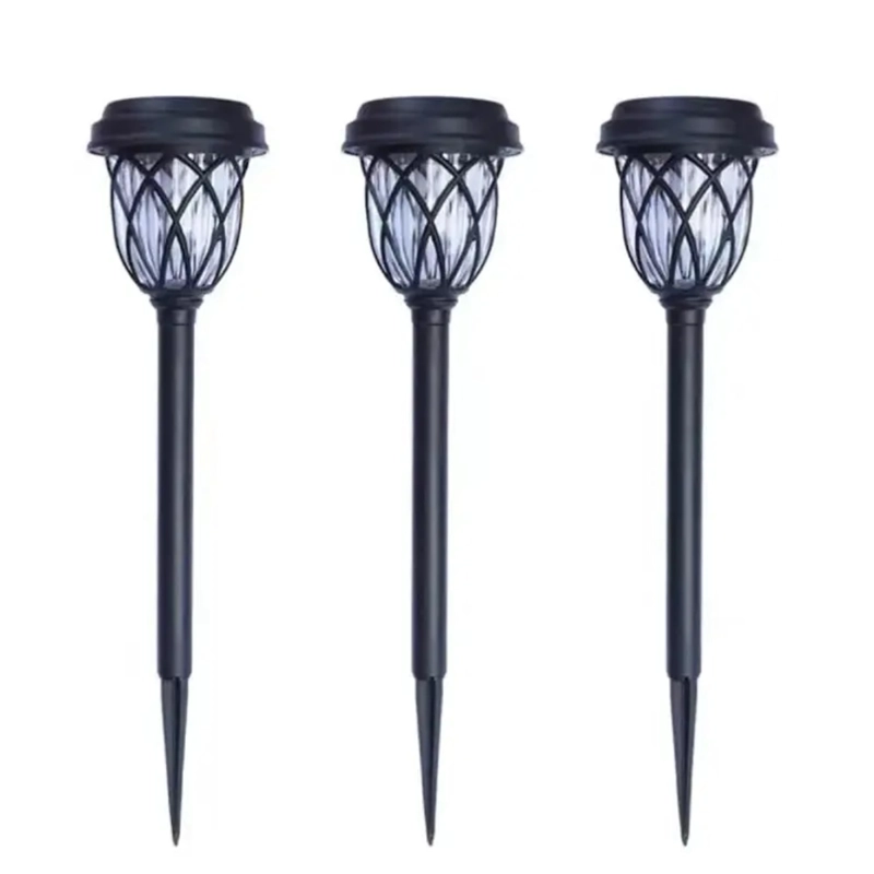 PACK X5 LUZ OEM SOLAR ESTACA EXTERIOR TIERRA JARDÍN ILUMINACIÓN - 1
