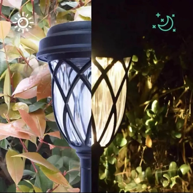 PACK X5 LUZ OEM SOLAR ESTACA EXTERIOR TIERRA JARDÍN ILUMINACIÓN - 2