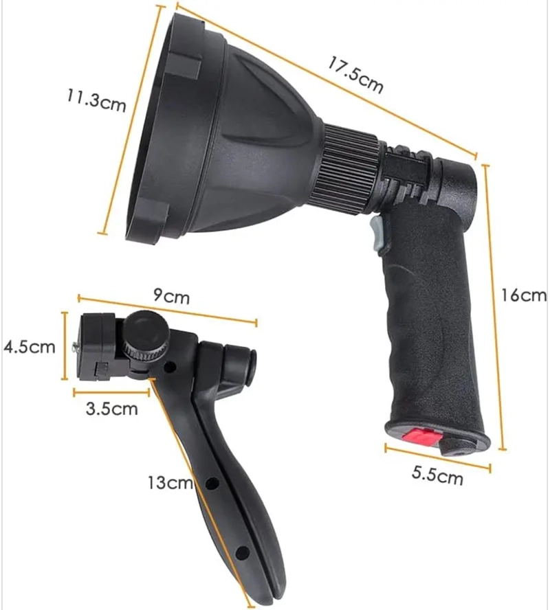 LINTERNA SUPER BRILLANTE 1200LM RECARGABLE CAZA CAMPING - 3