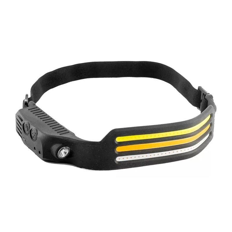 LINTERNA CINTILLO DE CABEZA 3TIRAS LED CON SENSOR RECARGABLE - 1