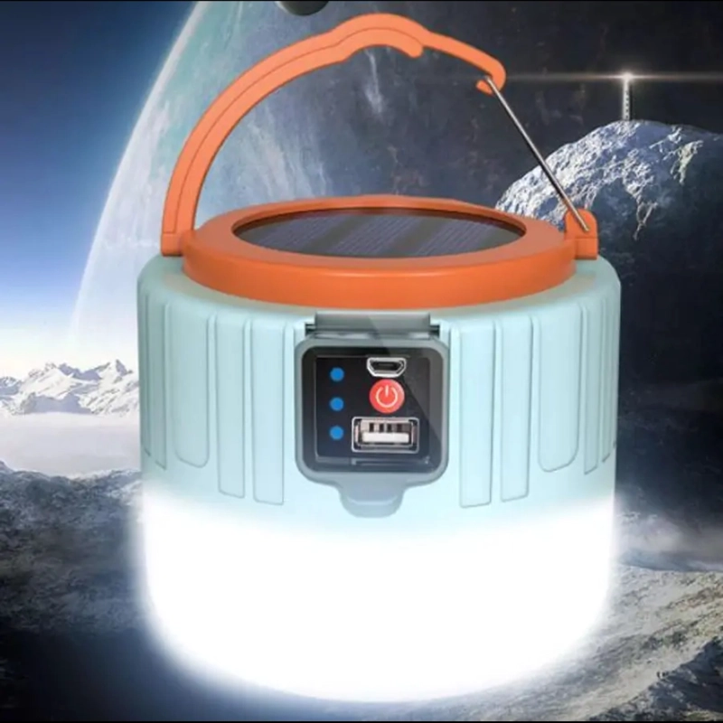 LAMPARA DE CAMPING USB SOLAR DE EMERGENCIA MULTIFUNCIONAL - 1