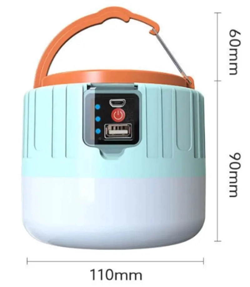 LAMPARA DE CAMPING USB SOLAR DE EMERGENCIA MULTIFUNCIONAL - 3
