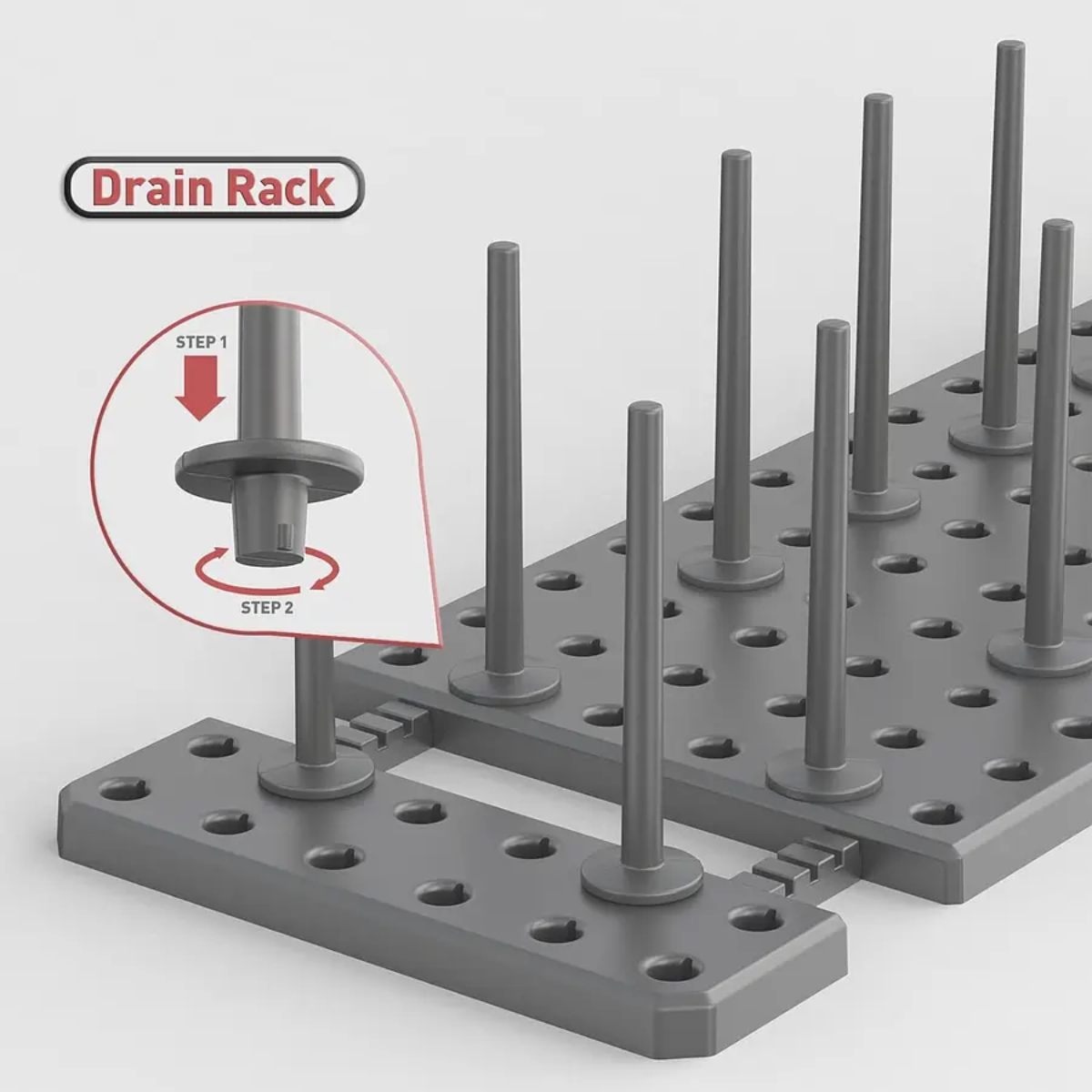 ORGANIZADOR ESTANTE AJUSTABLE DRENAJE COCINA TIPO DE CAJÓN - 2