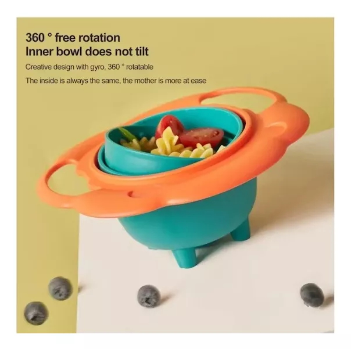 PLATO BOWL ANTIDERRAME PARA NIÑOS BEBE 360 - 3