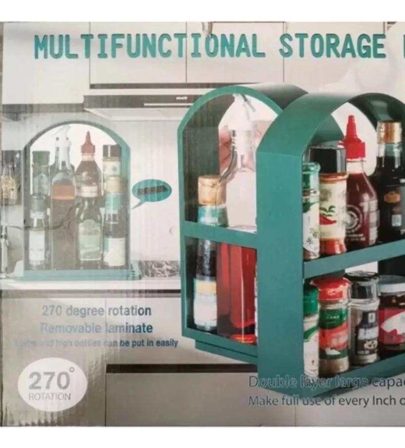 ORGANIZADOR DE ESPECIAS DE COCINA GIRATORIO MULTIFUNCIONAL - 2
