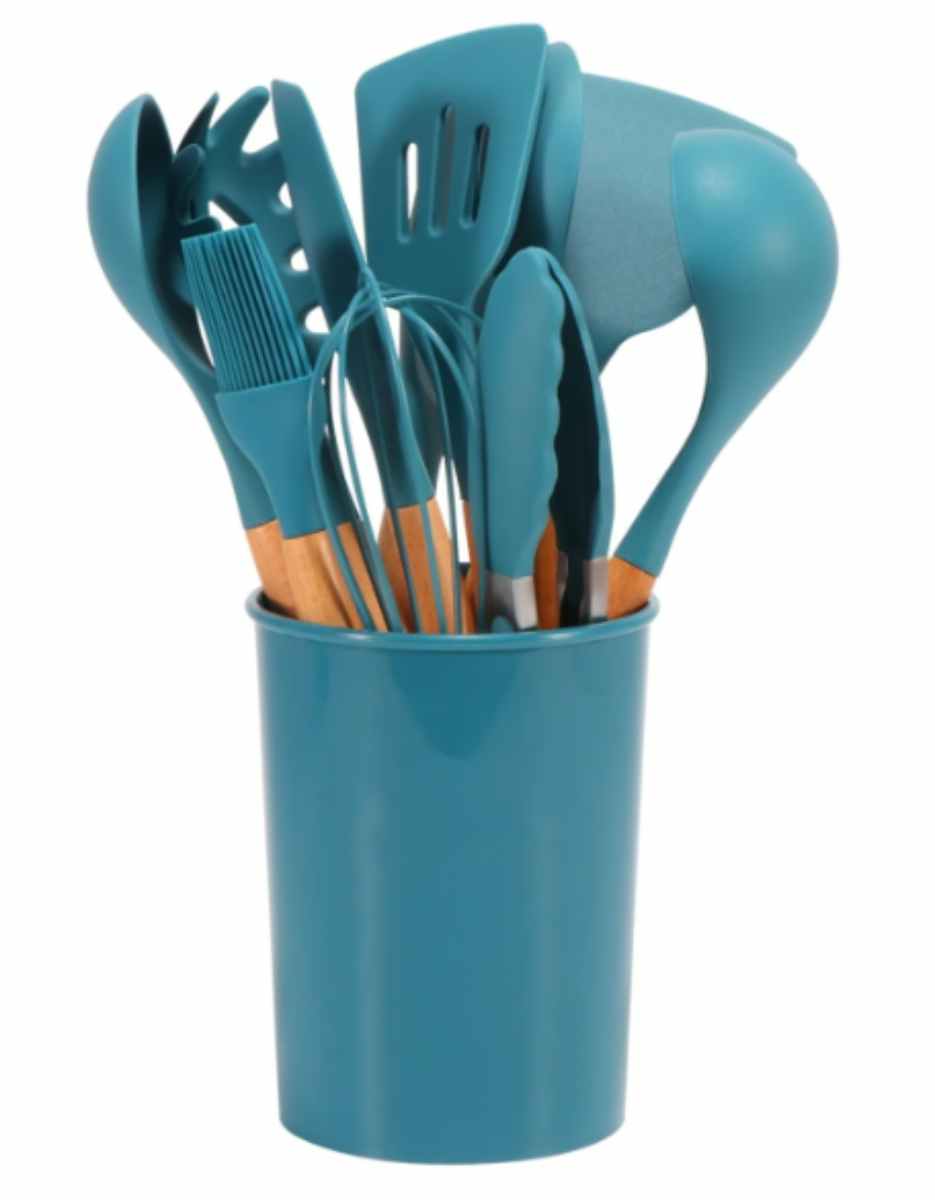 SET DE 12 PIEZAS UTENSILIOS DE COCINA DE SILICON - 2