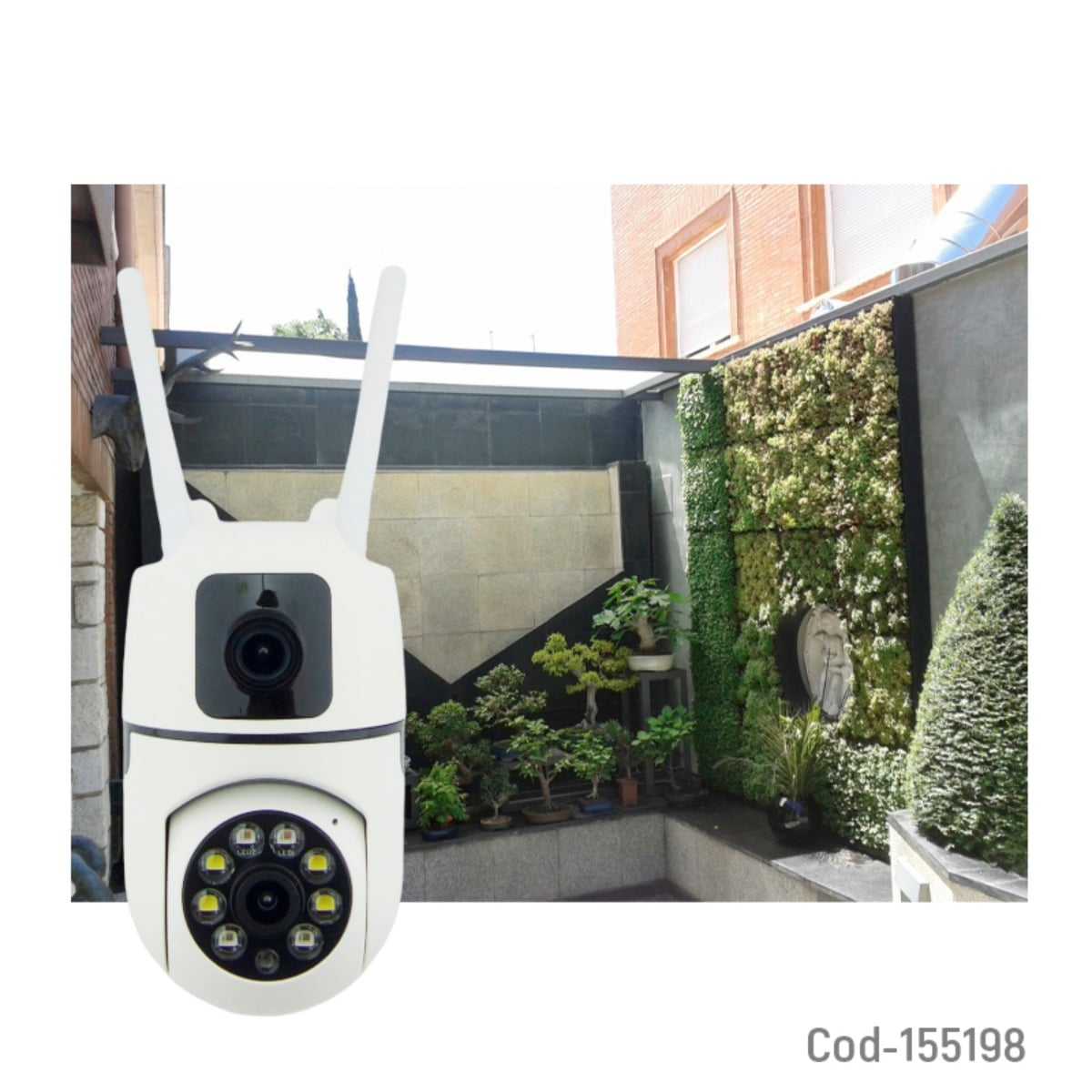 CAMARA VIGILANCIA IP WIFI DOBLE LENTE MOD.E10 CON MOVIMIENTO - 3