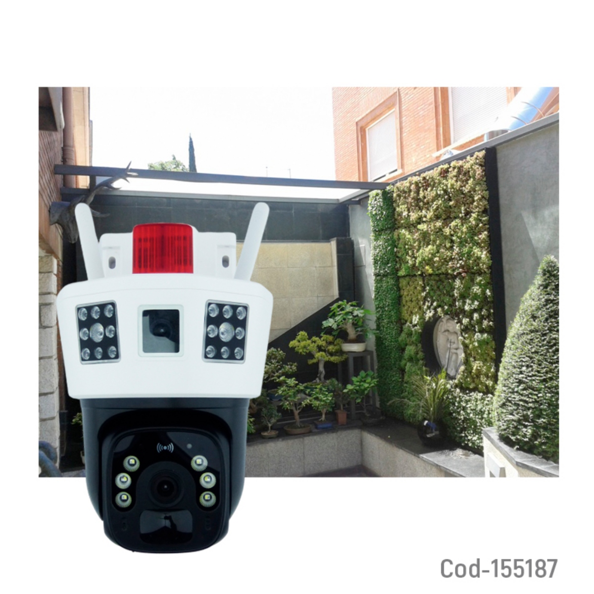 CAMARA VIGILANCIA IP EXTERIOR SOLAR WIFI DOBLE LENTE - 3