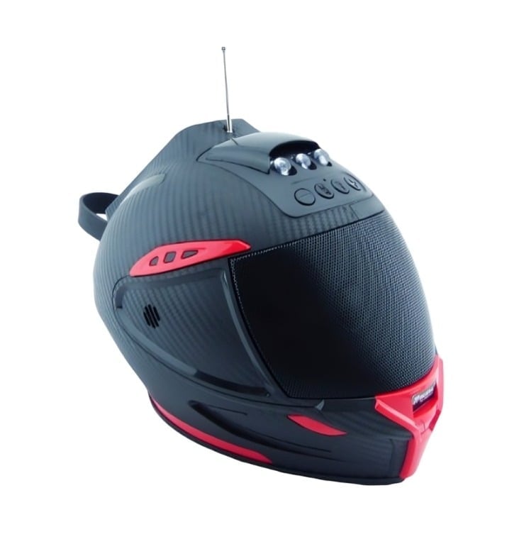 PARLANTE SOLAR TIPO CASCO MUSYL M-60 USB-TF CON LED - 4