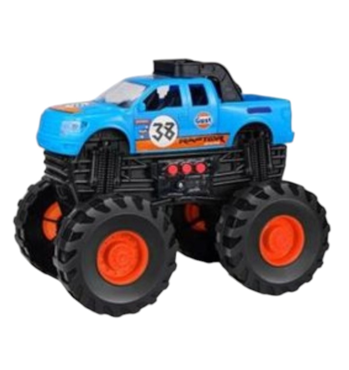 JUGUETE AUTO FRICCIÓN MONSTER ANGER CELESTE - 2