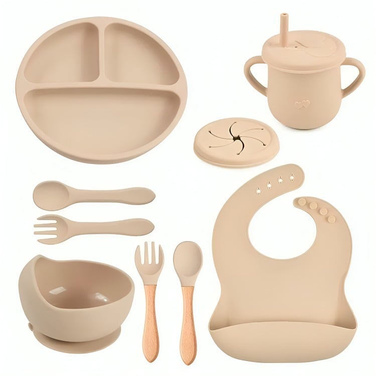 SET ALIMENTACIÓN SILICONA LIBRE BPA 9 PIEZAS ANTIDESLIZANTE - 3
