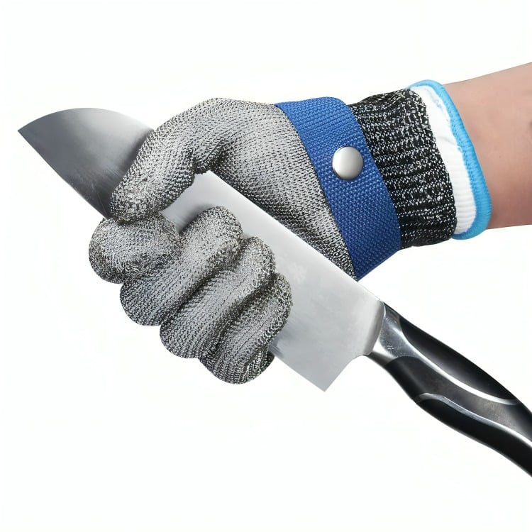 GUANTE ANTICORTE CARNICERO RESISTENTE DE ACERO INOXIDABLE - 1