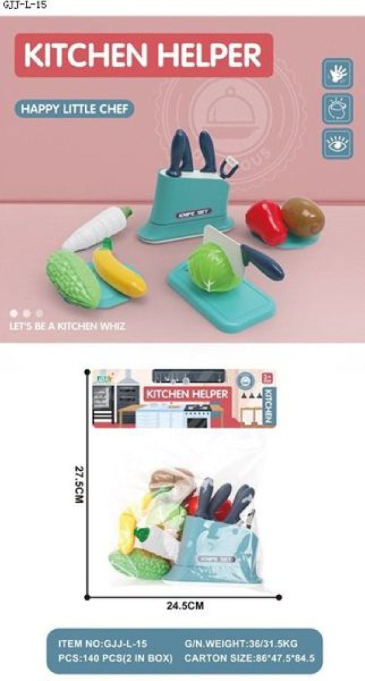 SET DE COCINA MINI MALETA 25 PIEZAS - 1