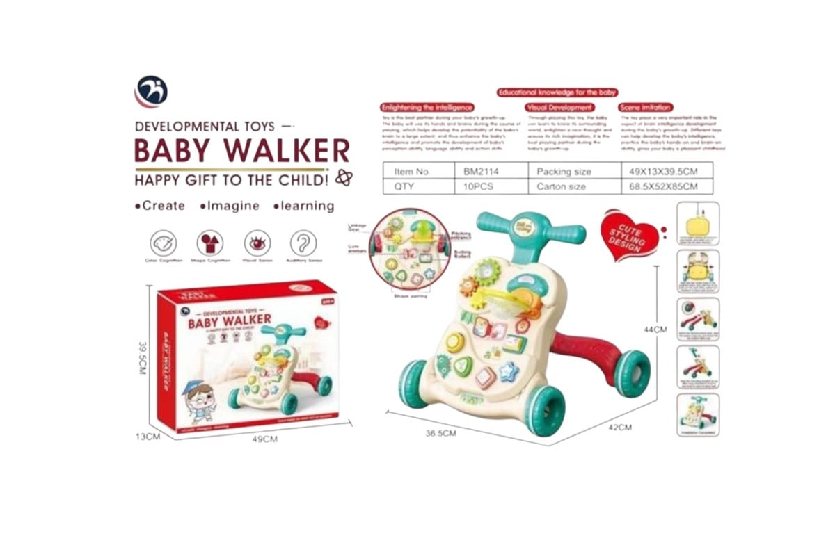 ANDADOR PARA BEBE MUSICAL CAMINADOR JUGUETES INTERACTIVOS - 2