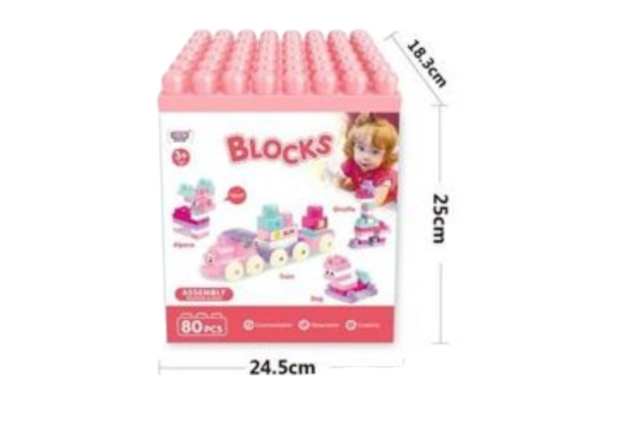 LEGO SET BLOQUES DE CONSTRUCCIÓN ARMABLES 80 PCS JUEGO NIÑOS - 2
