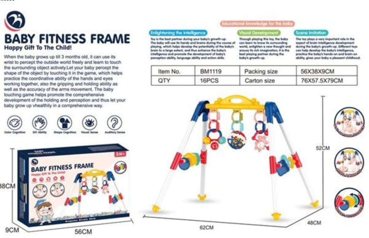 GIMNASIO ESTIMULADOR PARA BEBE DEVELOPMENTAL TOYS FITNESS FRAME - 1