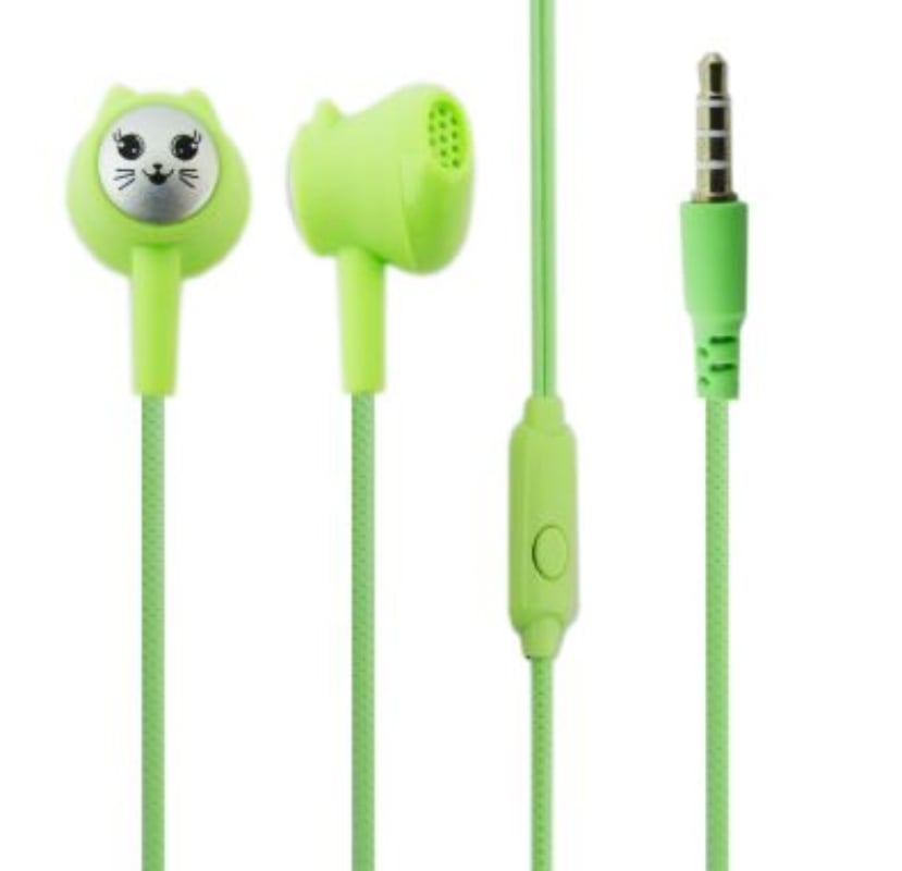 AUDIFONOS PARA NIÑOS CON CABLE, DISEÑO GATOS, MODELO ER-101 - 2
