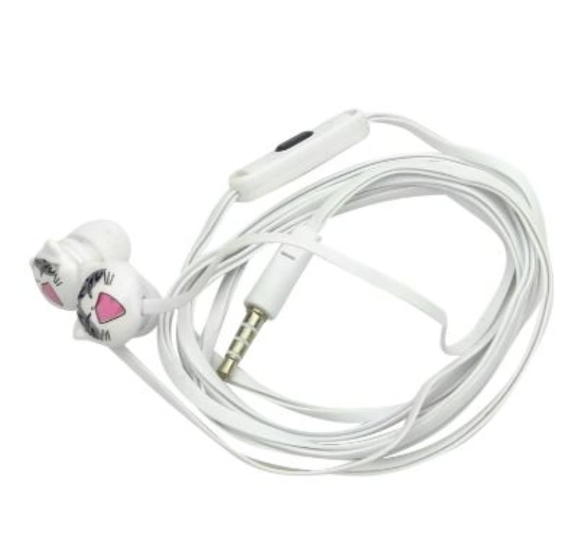 AUDIFONOS PARA NIÑO CON CABLE, DISEÑO GATOS, TUK T-88. EN CAJA. - 4