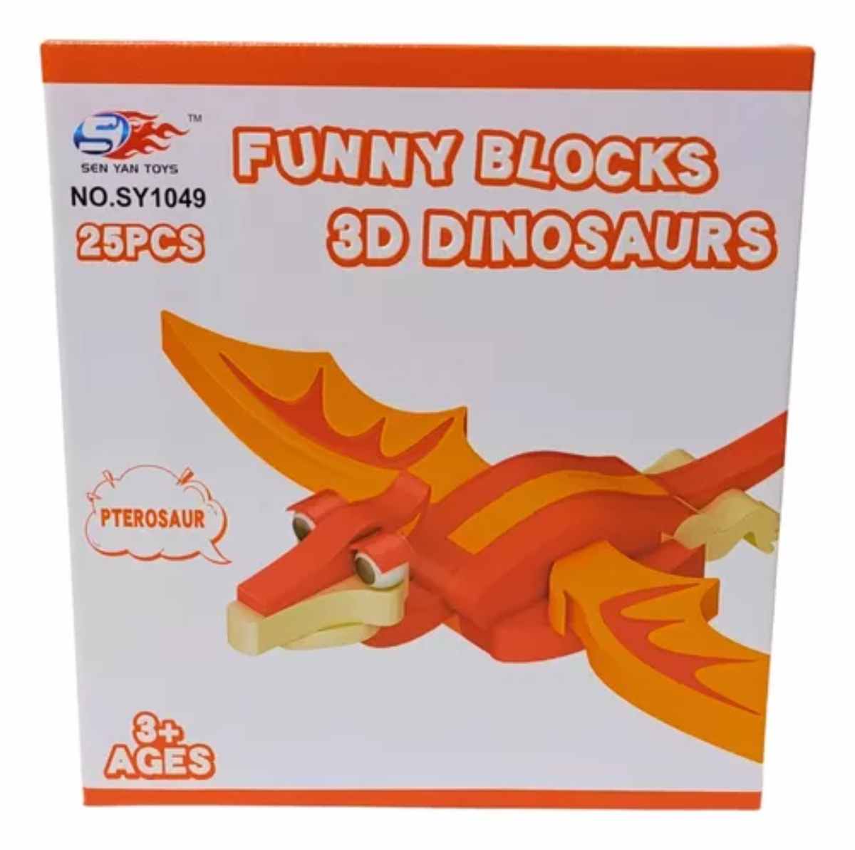 BLOQUES CONSTRUCCIÓN EVA 3D PTEROSAUR 25 PIEZAS - 1