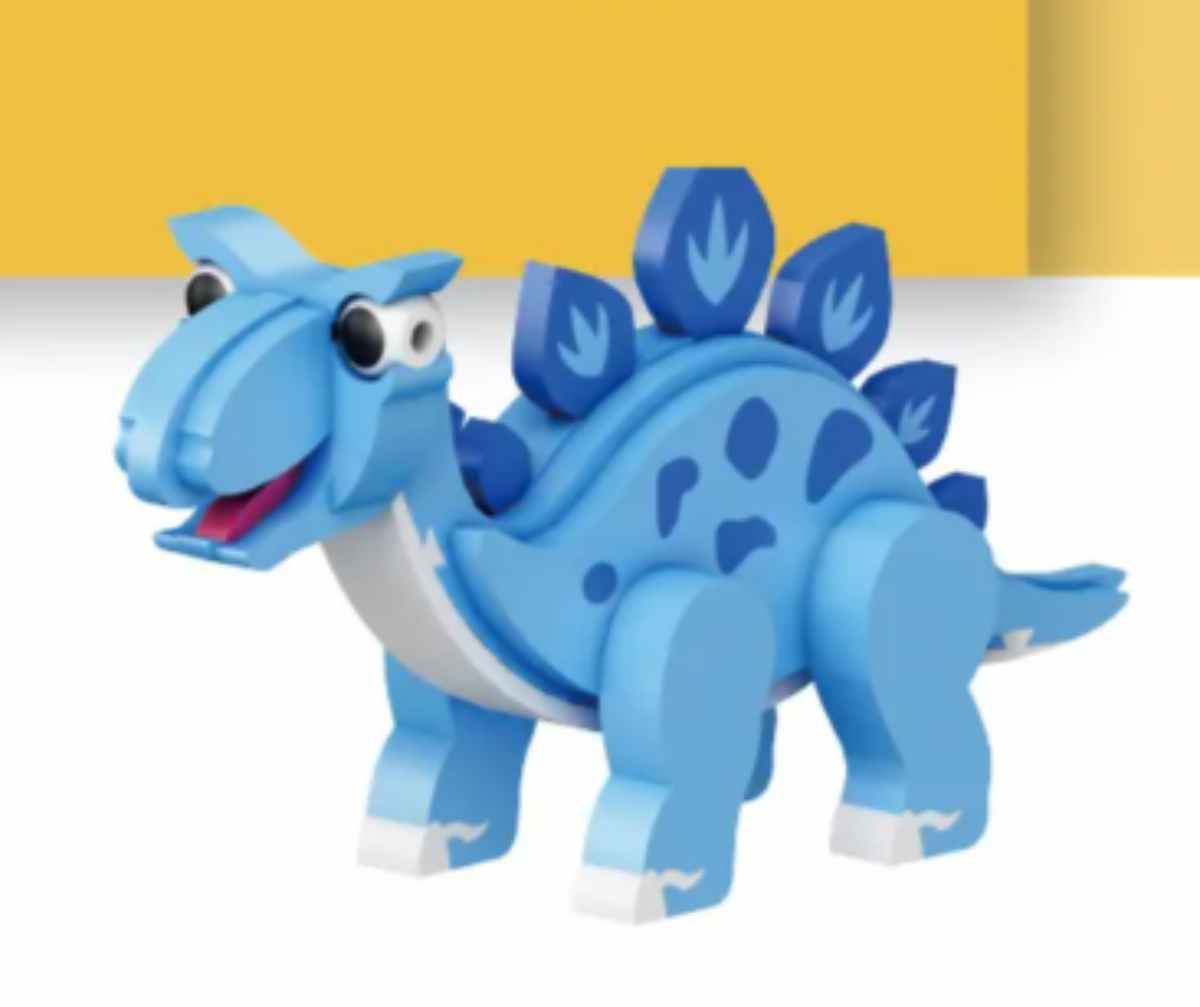 BLOQUES CONSTRUCCIÓN EVA 3D STEGOSAURUS 48 PIEZAS - 2