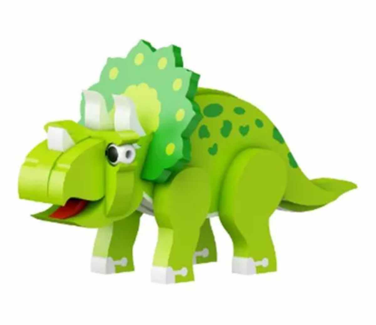BLOQUES CONSTRUCCIÓN EVA 3D TRICERATOPS 62 PIEZAS - 3