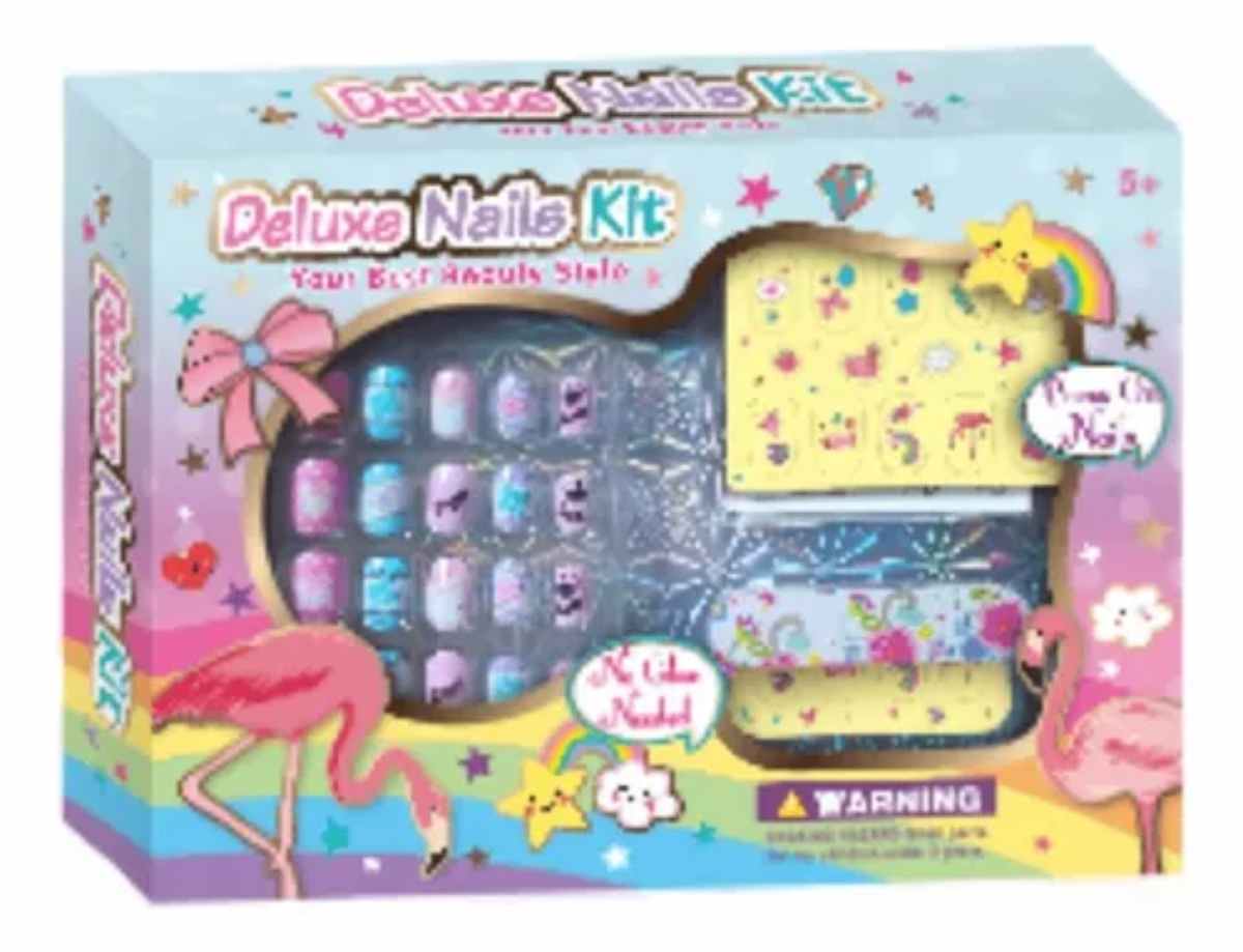 JUGUETE MANICURE DELUXE NAILS KIT MEDIANO - 1
