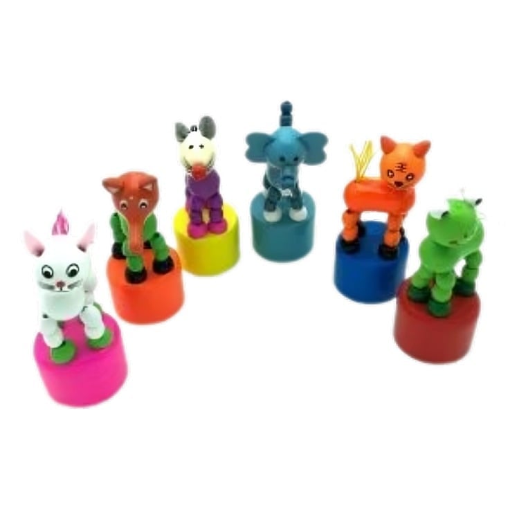 SET 2 DESVANECEDOR ANIMAL JUGUETE MULTICOLOR MADERA - 3