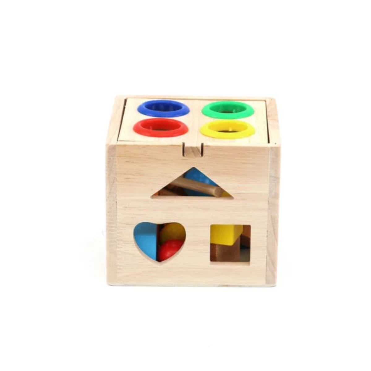 CUBO ACTIVIDADES MULTICOLOR CAJA FORMA GRANDE ENCAJE - 1