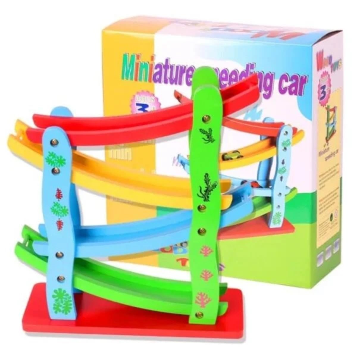 AUTOPISTA JUGUETE MULTICOLOR MADERA - 1