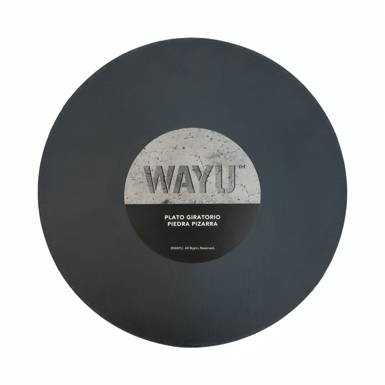 PLATO GIRATORIO PIEDRA PIZARRA PIZZA WAYU - 1