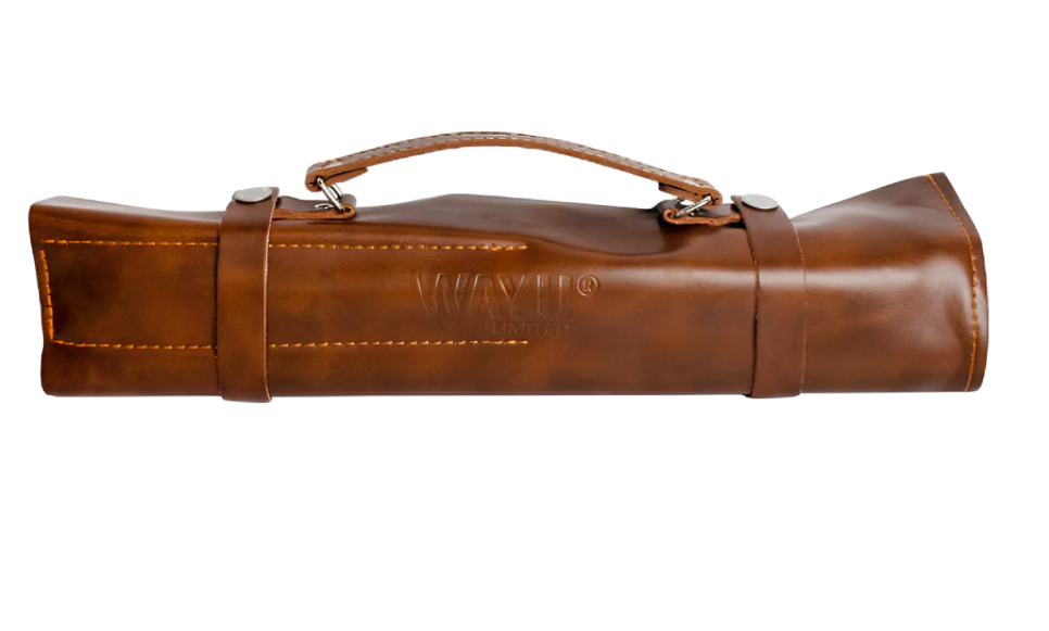 SET PARRILLERO DE CUERO PU WAYU CON ESTUCHE ELEGANTE - 1
