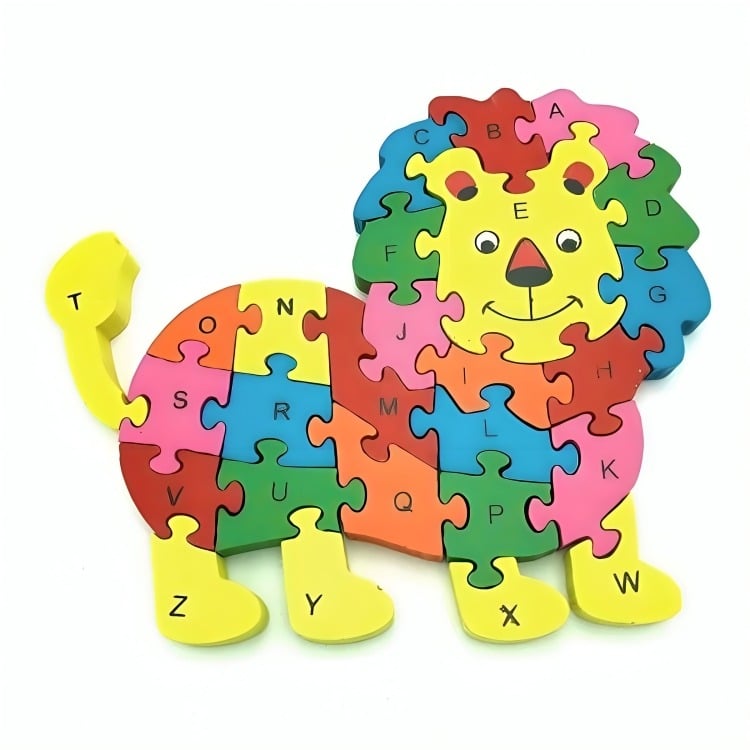 PUZZLE MULTICOLOR GRANDE JUGUETE MADERA - 2