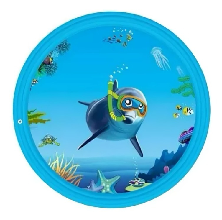 PISCINA LANZA AGUA 125CM AZUL - 2