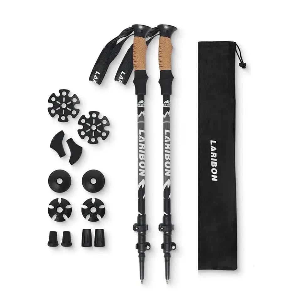 PACK 2 BASTONES TREKKING SENDERISMO PLEGABLE ALUMINIO 7075 - 2