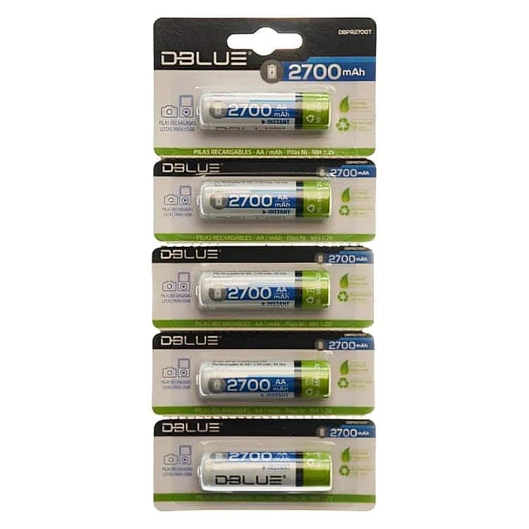 PILA DBLUE RECARGABLE AA NI-MH - 2