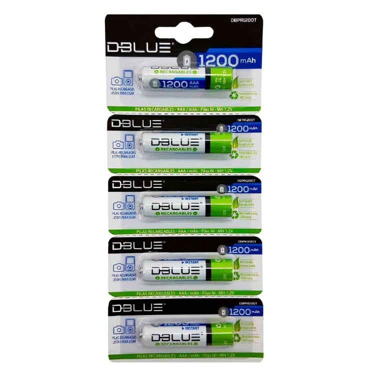 PILA DBLUE RECARGABLE AAA NI-MH - 2