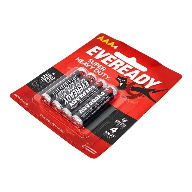 PILA DE CARBON EVEREADY AAA X 4 - 1