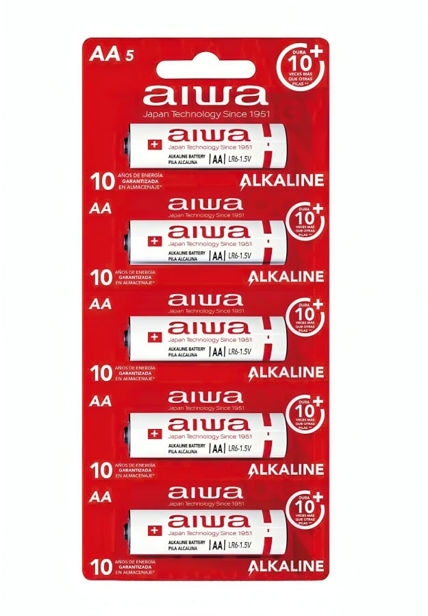 AIWA PILA ALCALINA AIWA LR6P5*5 AA
