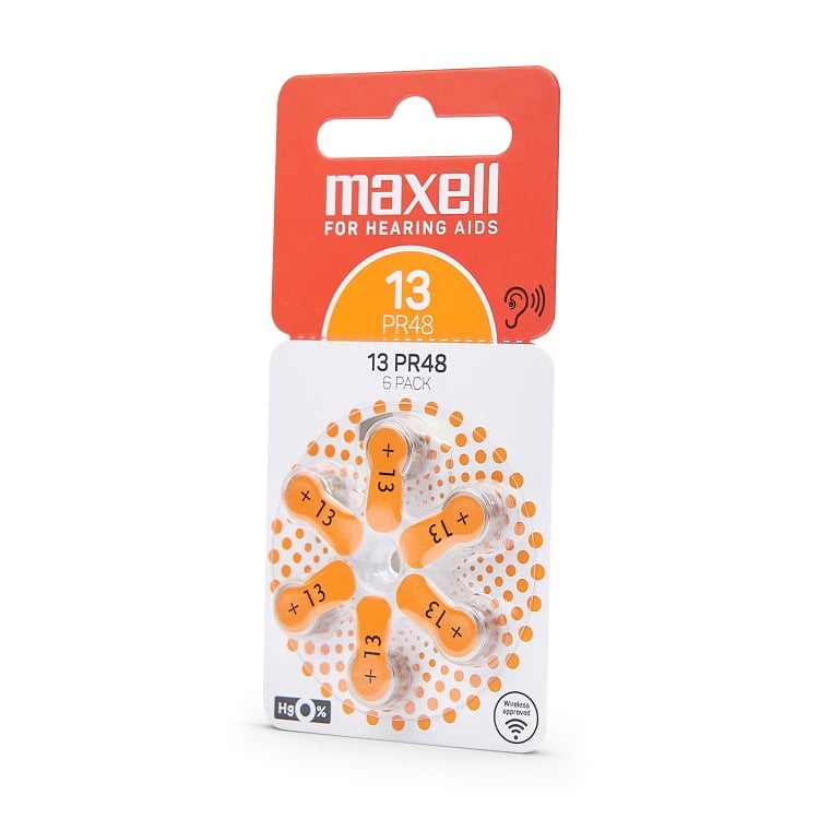 PILA AUDIOLOGICA MAXELL MAXEL L - 13 X 6 - 1