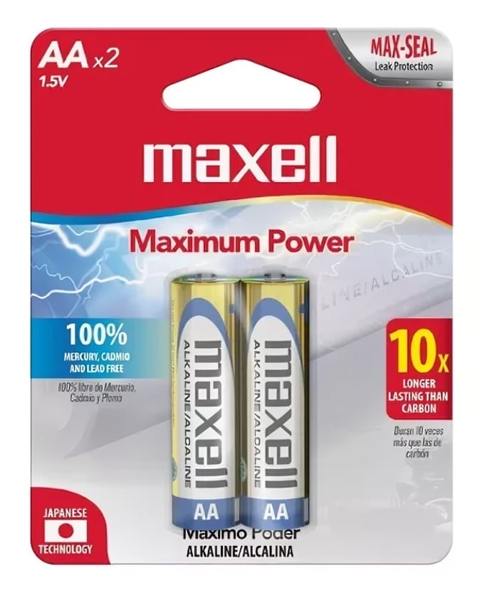 PILA ALCALINA MAXELL MAX ALCALINA AA X 2 - 1