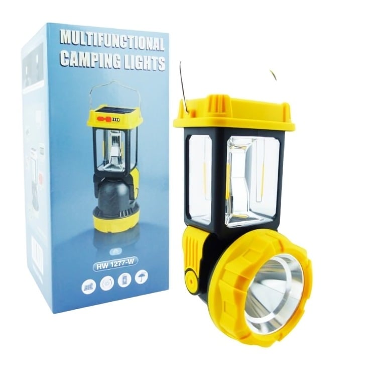 LINTERNA SOLAR 2 EN 1 HW-1277 FAROL Y FOCO - 3